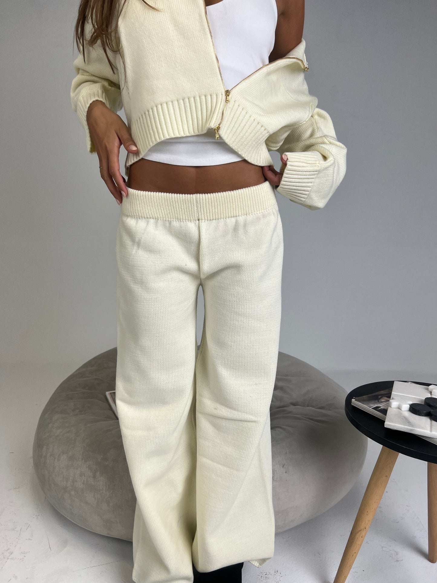 The cream pants