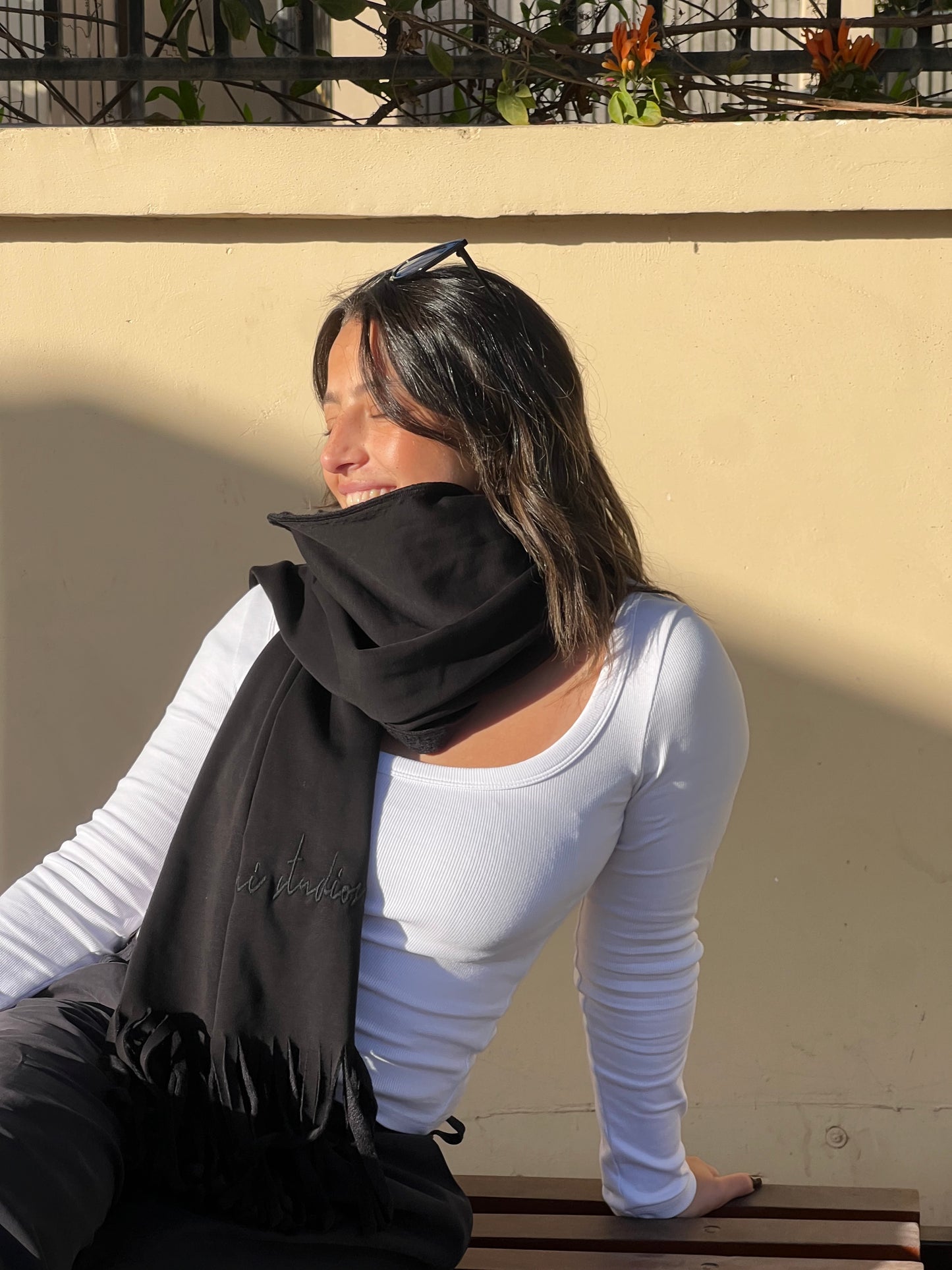 All black scarf