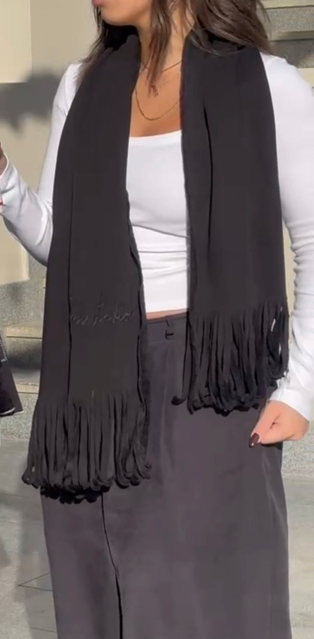 All black scarf