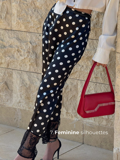 Polka maxi skirt