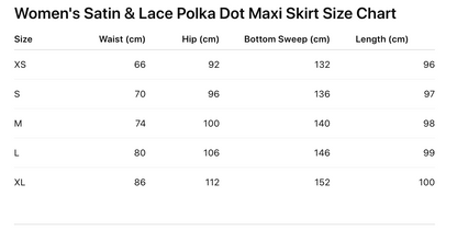 Polka maxi skirt
