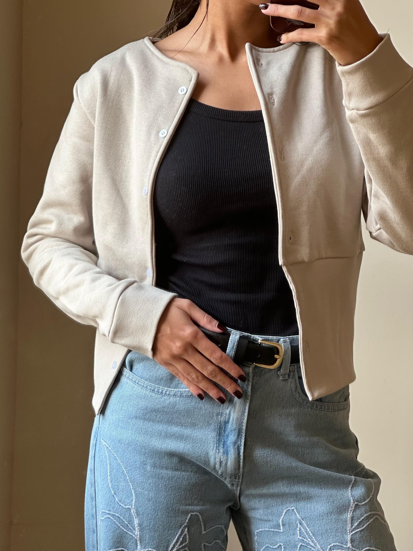 Waist cardigan